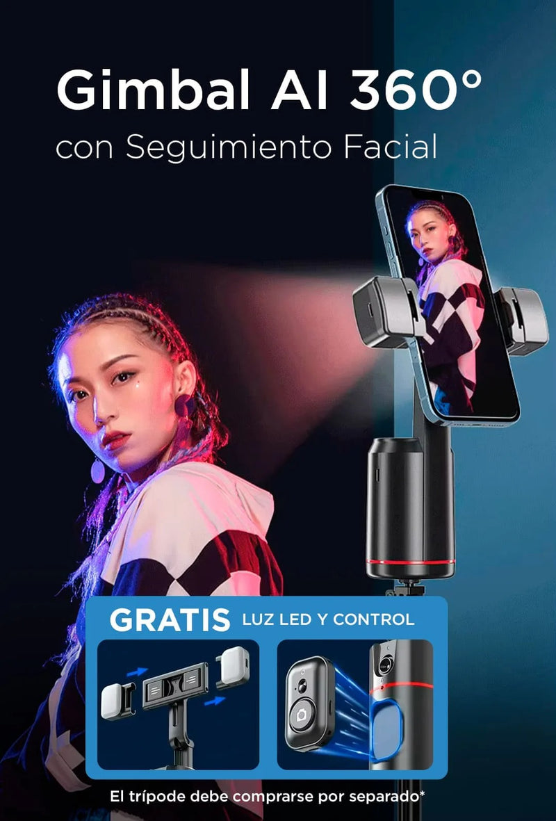 Foto de la reseña de María G. sobre Trípode con seguimiento facial IA +Giro 360°